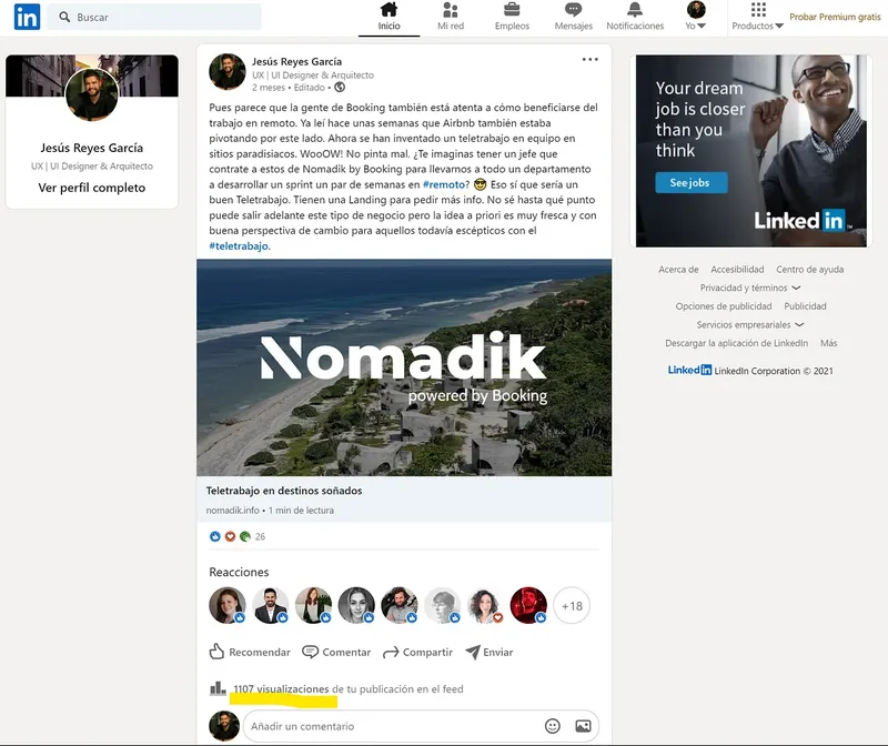 Estadísticas de Mailchimp y publicación en redes sociales